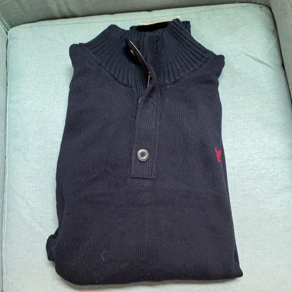 Zipper/button Sweater